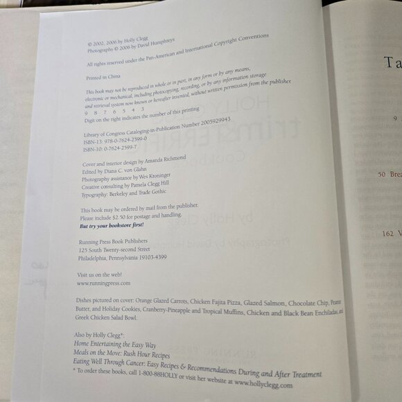 Lot (3) Holly Clegg Autographed Cookbooks Gulf Coast Trim & Terrific Signed - Picture 8 of 13